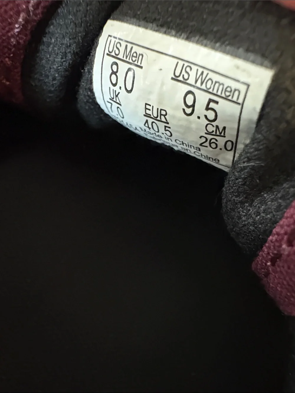 Vans Maroon Canvas Lace-Up Sneakers